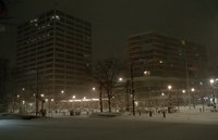 Evanston     Town Square Snow